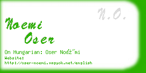 noemi oser business card